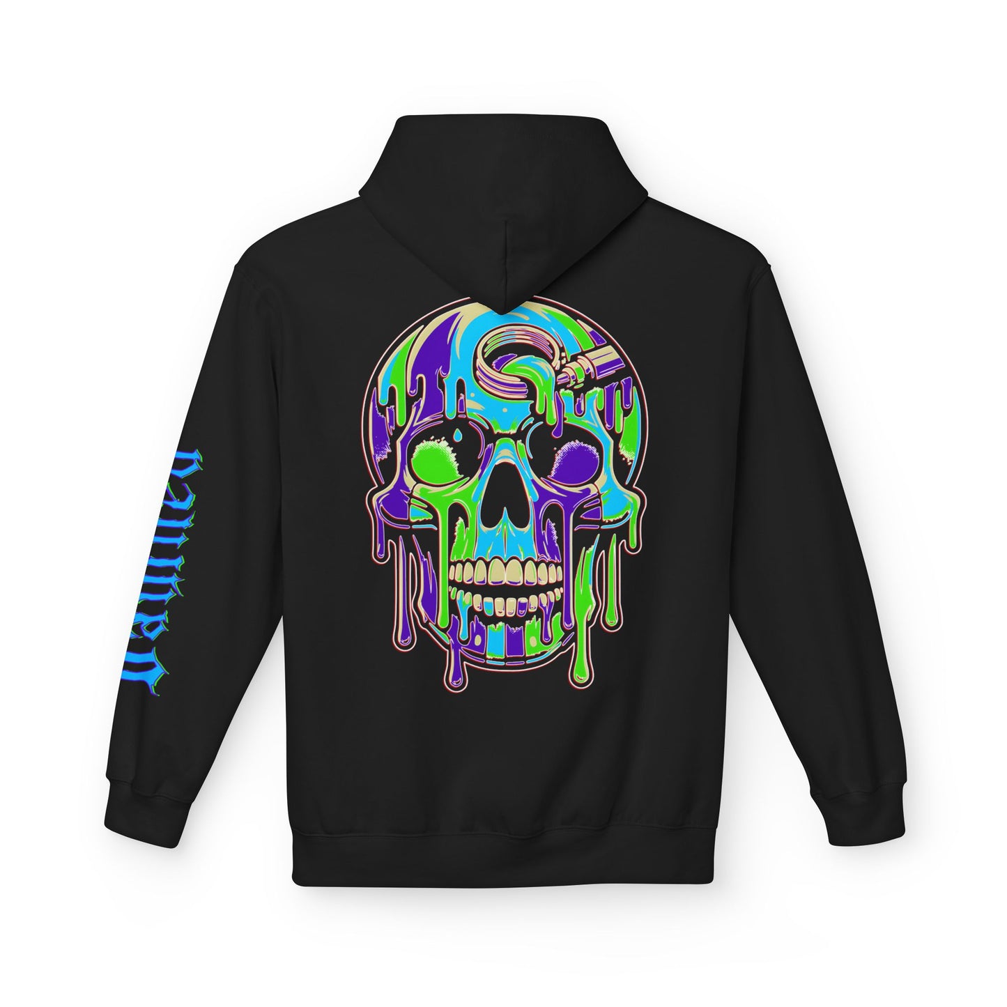 Blue Drip Skull - Pullover Hoodie