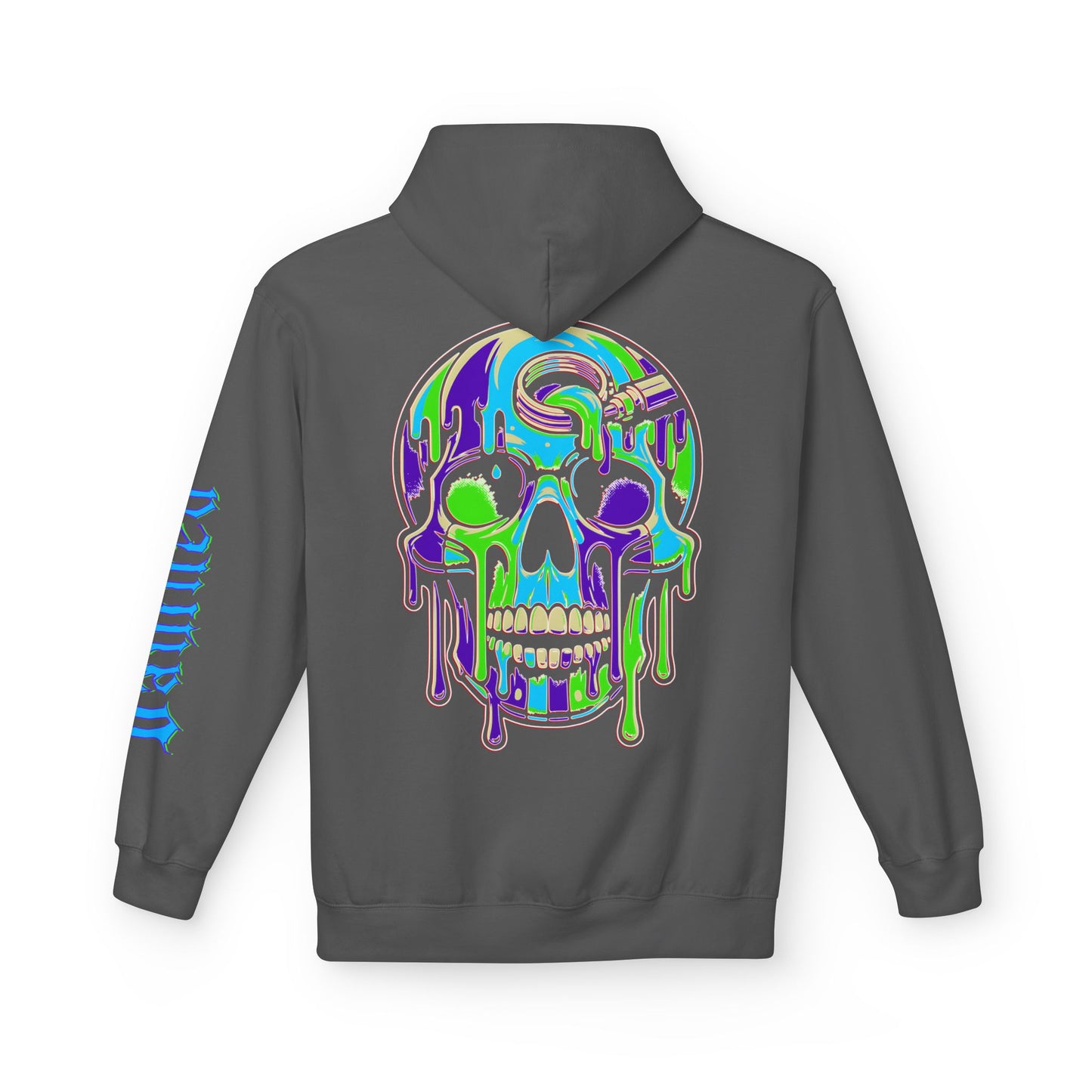 Blue Drip Skull - Pullover Hoodie