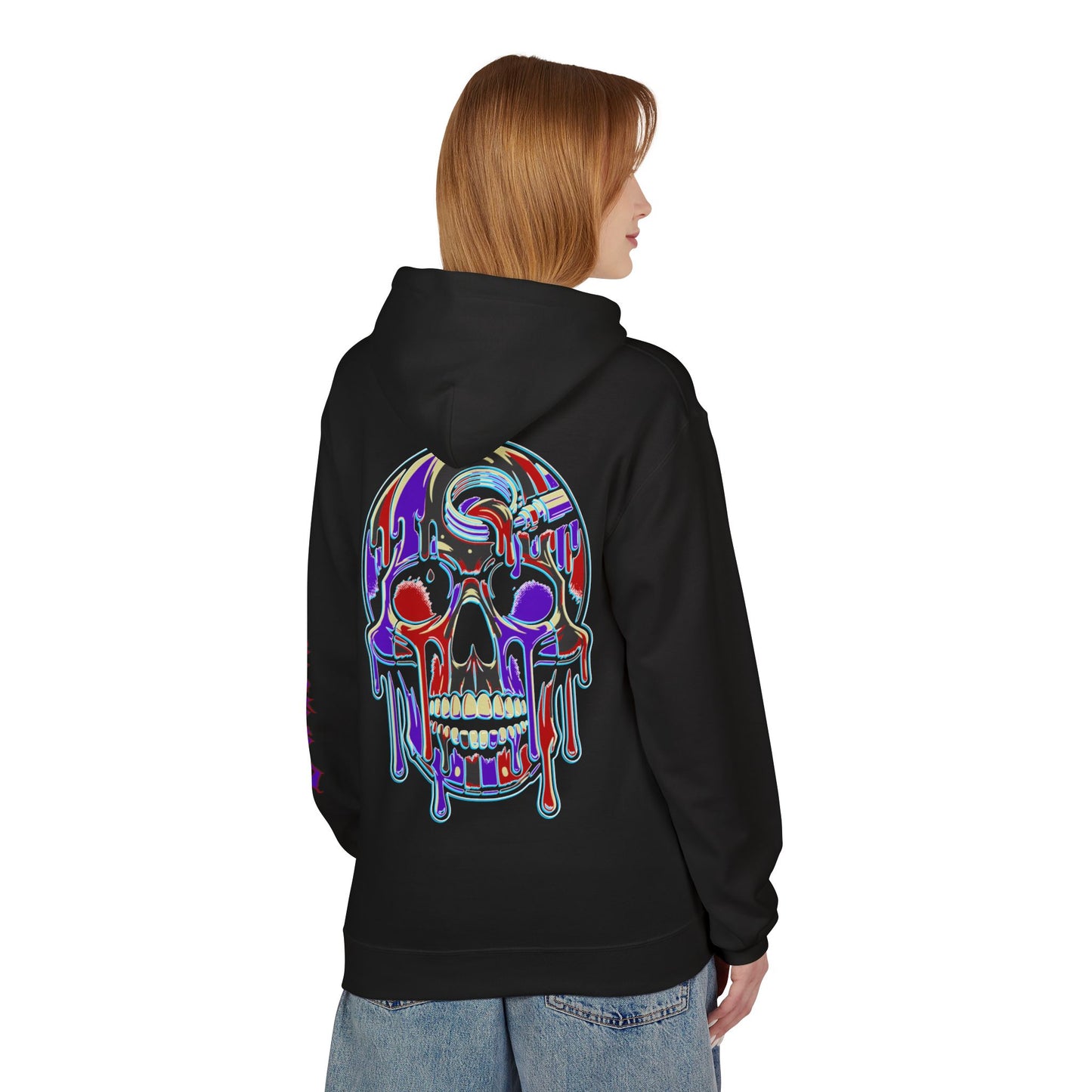 Purple Drip Skull - Pullover Hoodie