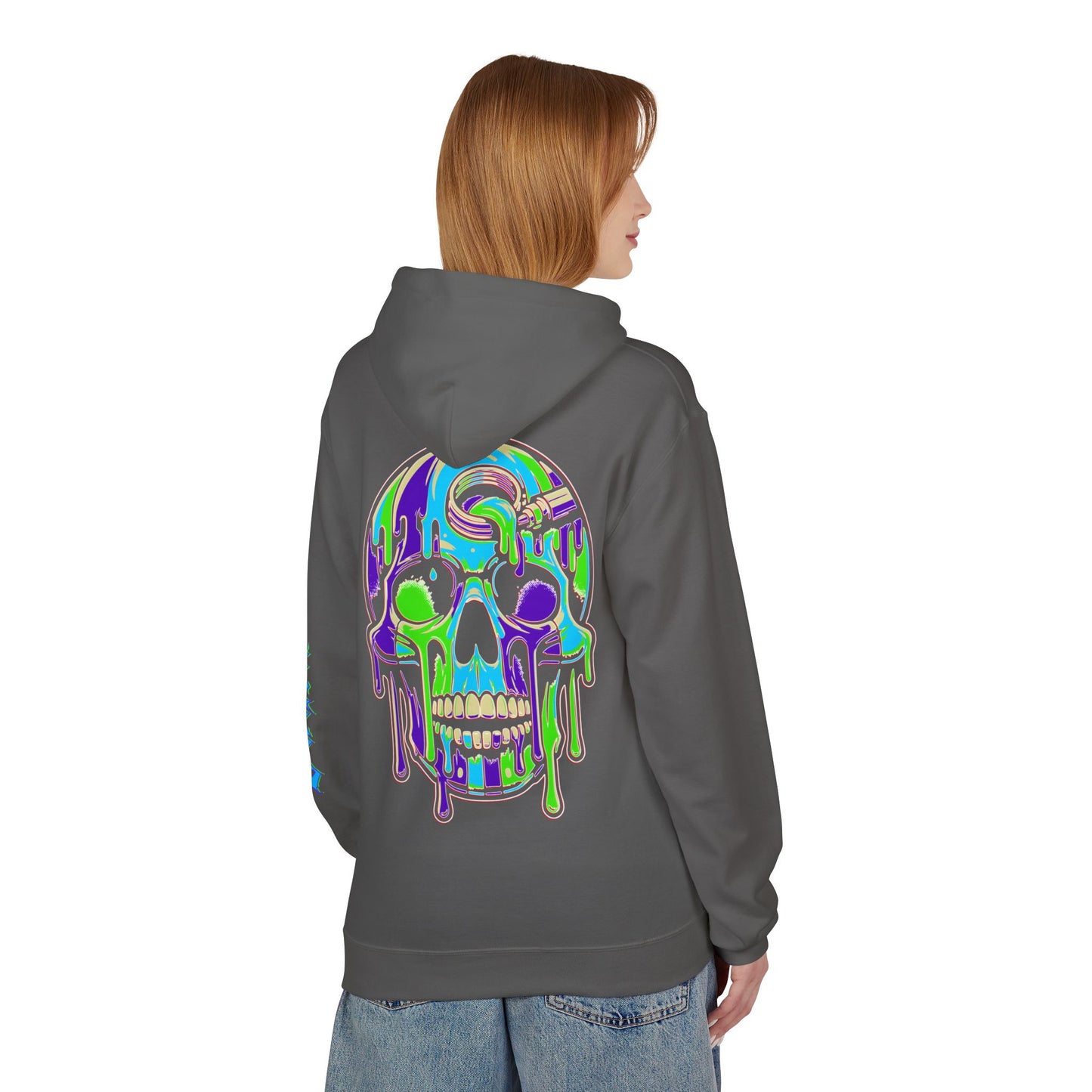 Blue Drip Skull - Pullover Hoodie