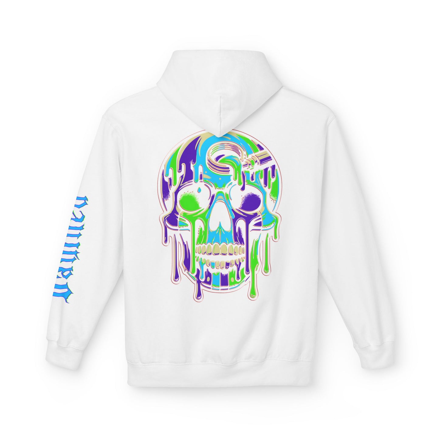 Blue Drip Skull - Pullover Hoodie