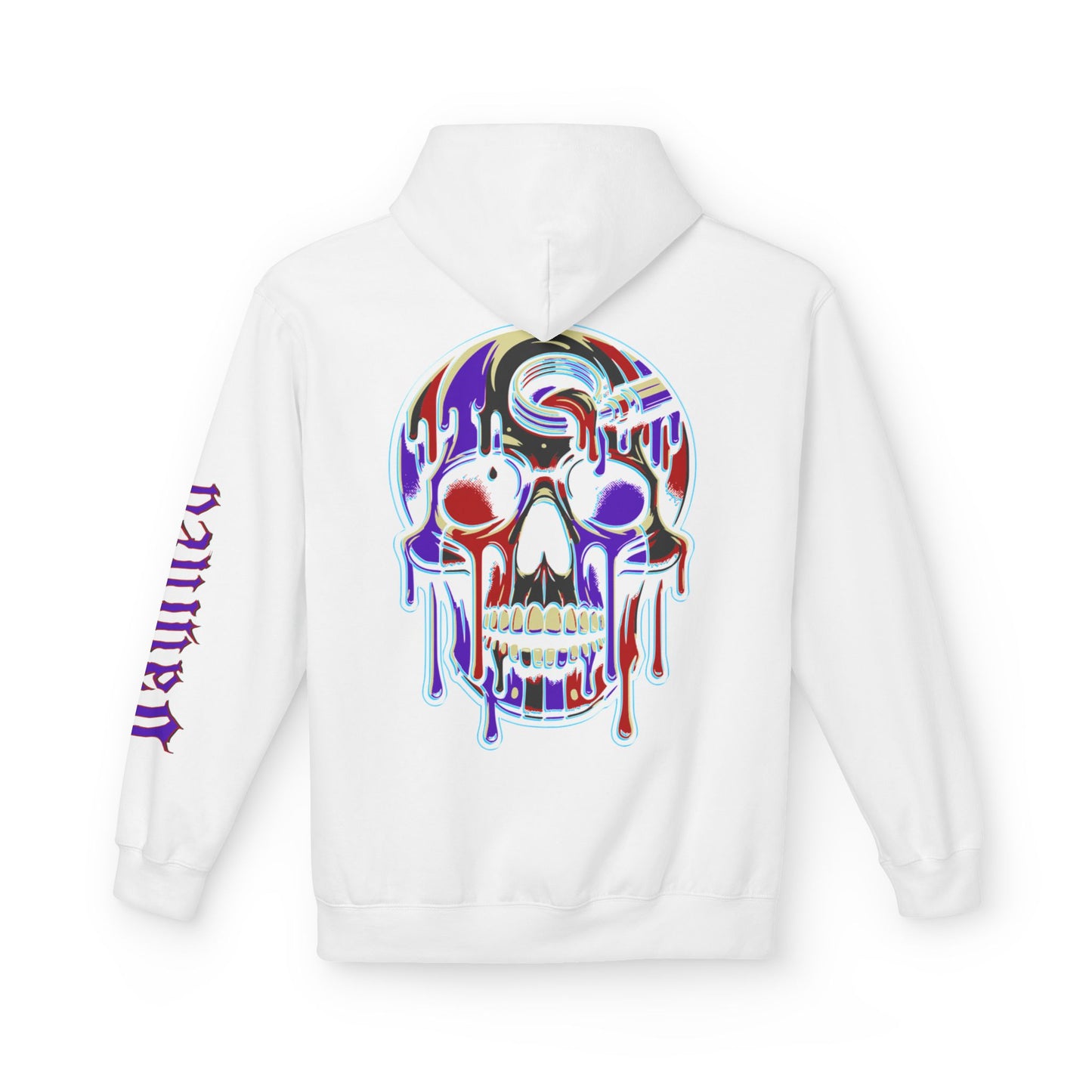 Purple Drip Skull - Pullover Hoodie