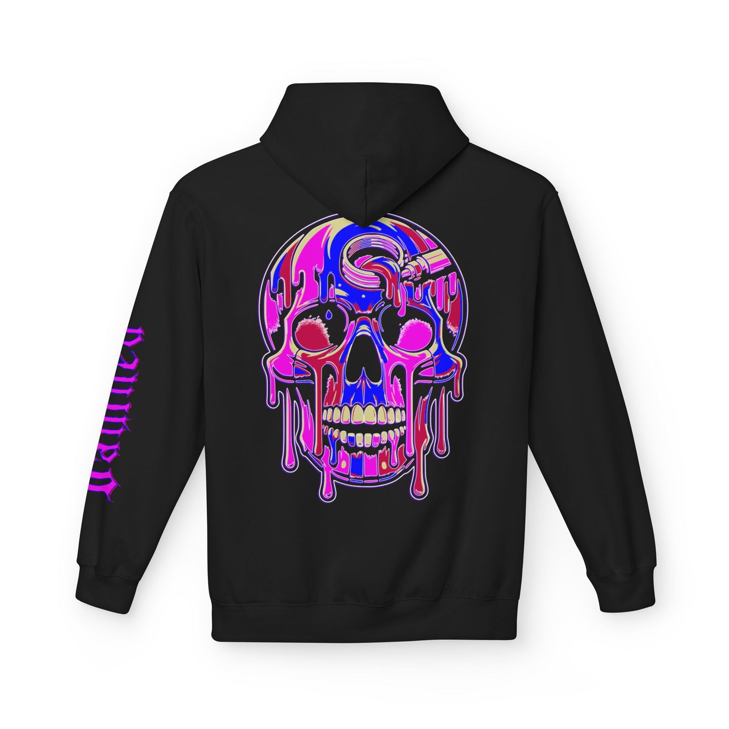 Pink Drip skull - Pullover Hoodie