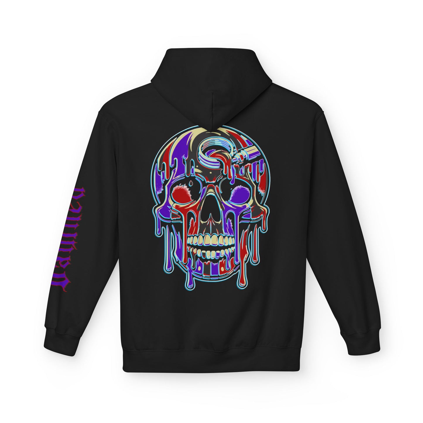 Purple Drip Skull - Pullover Hoodie