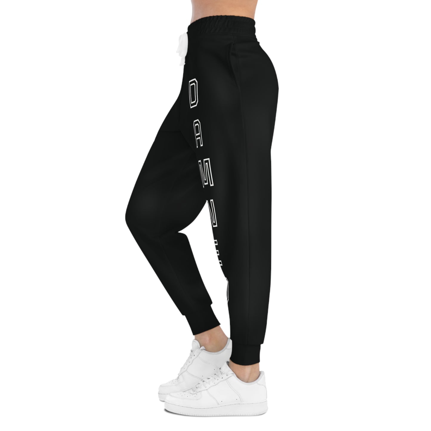 Damned - White on black joggers