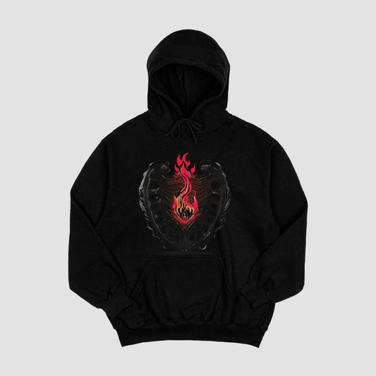 Flaming Heart Hoodie